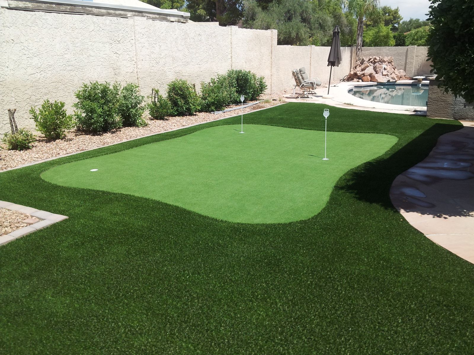 Backyard Putting Green Grass Care. Tempe Artificial Grass